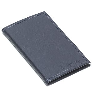 Carteira Masculina Porta Cartão Documento Couro Legitimo - Azul Marinho