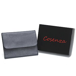 Carteira Feminina Couro Legitimo Pequena - Azul Marinho