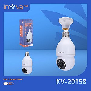 Camera Smart Wifi 2.0 Inova Kv-20158 Panorâmica sem fio giratória 360 full HD visão noturna segurança - bivolt