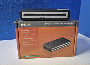 Switch de Mesa de 8 Portas 10/100 DES-1008A