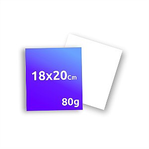 Folheto 18X20cm - 80 g/m²