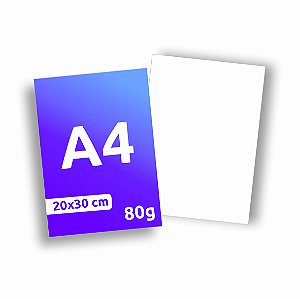 Folheto A4 20x30 cm - 80 g/m²