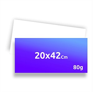 Folheto 20x42 cm - 80 g/m²