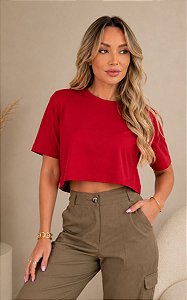 Cropped Feminino Gola Media
