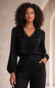 Blusa feminina babados