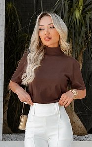 Camiseta Feminina Premium Gola Alta