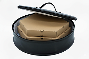 BOLSA PORTA PIZZA TÉRMICA PARA ATÉ DUAS PIZZAS