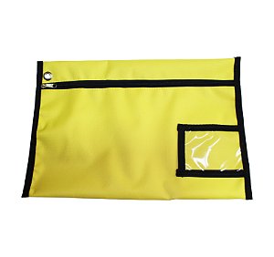 MALOTE PARA DOCUMENTOS PRODUZIDO EM NYLON 26 X 38 CM - AMARELO