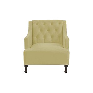 Poltrona Genesis Suede Amarelo