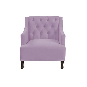 Poltrona Genesis Suede Rosa Bebe