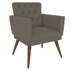 Poltrona NIna Captone Suede Capuccino