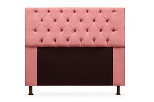 Cabeceira Mirage 140 CM Suede Rosa