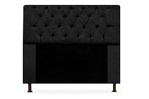 Cabeceira Mirage 90 CM Suede Preto