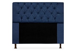 Cabeceira Mirage 195 CM Suede Azul Marinho