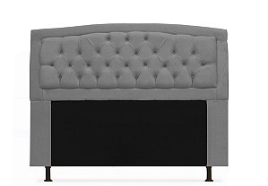 Cabeceira Geovana 90 CM Suede Cinza