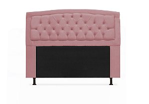 Cabeceira Geovana 100 CM Suede Rosa