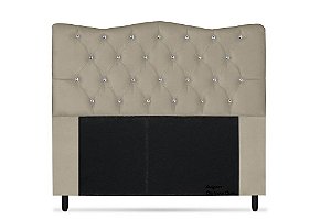 Cabeceira Dunas Queen Size 160cm com Strass Suede