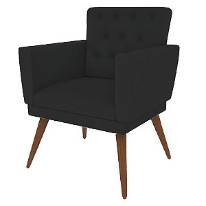 Poltrona Nina com Capitone - Preto