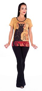 Blusa Le Chat Noir - Théophile Steinlen