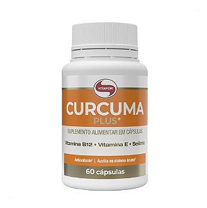Curcuma Plus 500mg Vitafor 60 Capsulas Com Vitamina E + B12