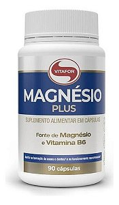 Magnésio Plus 90 Capsulas Com Vitamina B6 Vitafor