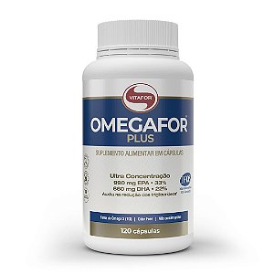 Ômega 3 Omegafor Plus Vitafor 120 Cápsulas EPA 990 DHA 660