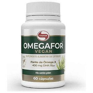 Omegafor Vegan - 60 Cap - Vitafor Sabor Sem Sabor