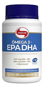 Ômega 3 Vitafor 60 Cápsulas 540mg EPA 360mg DHA + Vitamina E