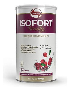 Isofort Beauty Whey Protein C/verisol Vitafor 450g Cranberry