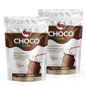 CHOCO FAMILY Vitafor Achocolatado Premium 480g Kit