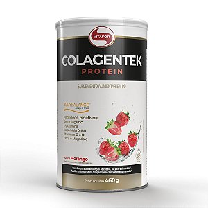 Colagentek Protein Colágeno Bodybalance Vitafor 460g Morango