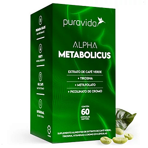 Alpha Metabolicus Puravida - 60 cápsulas Extrato Café Verde