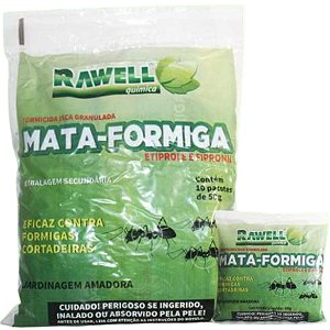 Mata-Formiga Formicida Isca Granulada 10x50g - Rawell Química