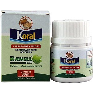 Koral Carrapatos e Pulgas 30ml - Rawell Química