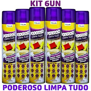 KIT 6 Poderoso Limpa Tudo Espuma Aerossol 300ml/200g - Kelldrin
