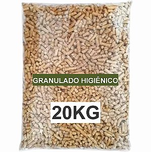 Pellets Granulado Higiênico de Madeira  20kg - Kuko