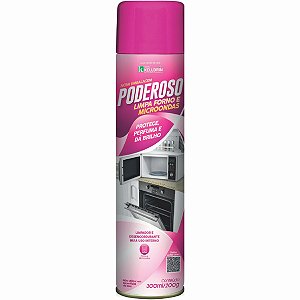 Poderoso Limpa Forno Microondas  Aerossol 300ml/200g - Kelldrin