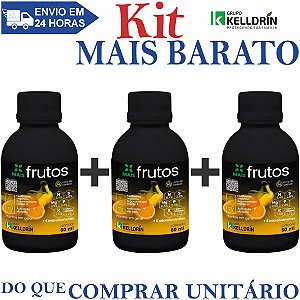 KIT 3 Mais Frutos Concentrado 60ml - Kelldrin