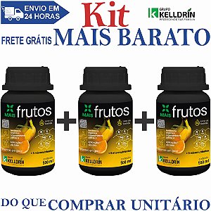KIT 3 Mais Frutos Concentrado 500ml - Kelldrin