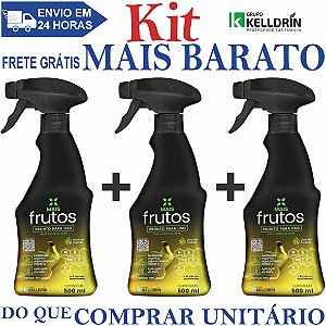 KIT 3 Mais Frutos Pronto Uso 500ml - Kelldrin