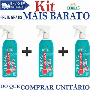 KIT 3 Orquídeas Pronto Uso 500ml - Terral