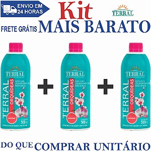 KIT 3 Orquídeas Concentrado 500ml - Terral