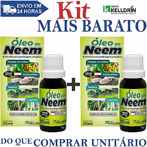 KIT 2 Óleo de Neem 10ml - Kelldrin