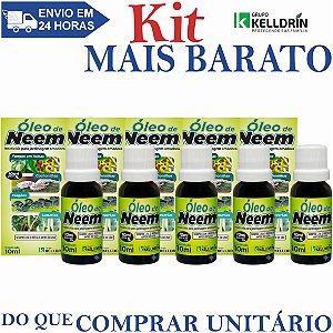 KIT 5 Óleo de Neem 10ml - Kelldrin