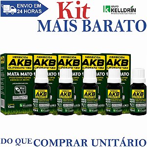 KIT 5 AKB 480 Herbicida Glifosato 10ml - Kelldrin