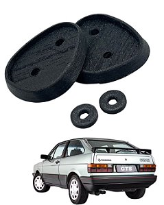 Calço Borracha Aerofólio Kit 4 Peças Gol Gti Gts Gl Cl Gt 1991 ao 1994