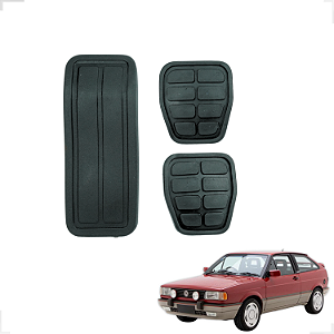 Jogo Capa De Pedal Freio embreagem e acelerador Gol Gti Gts Quadrado Voyage Parati 87/94