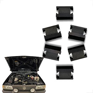 Kit 6 Presilha Churrasqueira Vw Gol Gti Gts Quadrado Parati