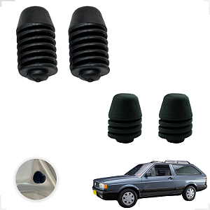 4 Batente Coxim Da tampa Traseira Porta-malas Gol Quadrado