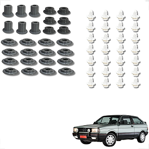 Kit presilhas grampos Forro Ombreira Gol Gti Gts Gl Parati